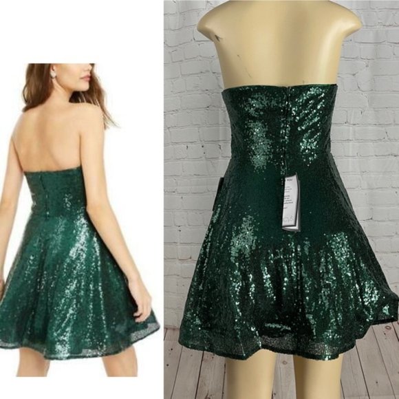 Strapless Sequin mini dress - Picture 2 of 2